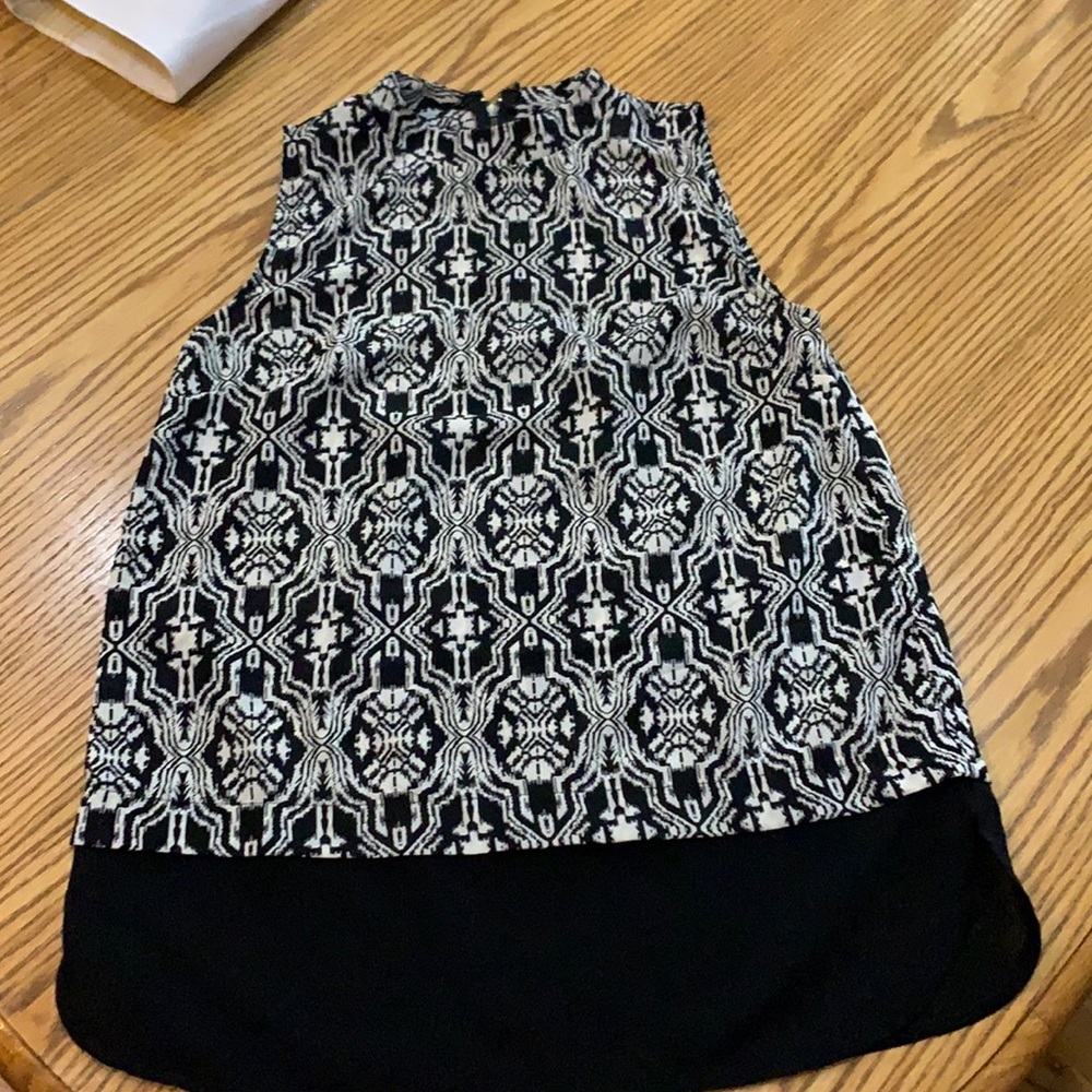 Japna Black Sleeveless Blouse, XS